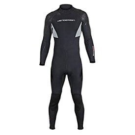 【中古】【輸入品・未使用】(Medium%カンマ% Black) - Men's Thermoprene Pro Wetsuit 3mm Back Zip Fullsuit Black