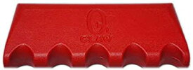 【中古】【輸入品・未使用】Q-Claw QCLAW ポータブルプール/ビリヤード キュースティックホルダー/ラック 5箇所 レッド