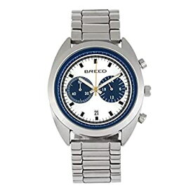 【中古】【輸入品・未使用】Breed Racer Quartz Silver Metal Alloy Bracelet Chronograph Men's Watch with Date BRD8502