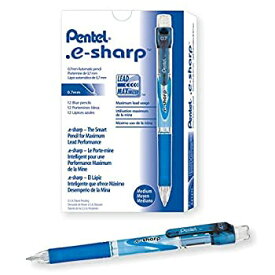 【中古】【輸入品・未使用】(0.7 mm%カンマ% Blue) - Pentel e-sharp Automatic Pencil%カンマ% 0.7mm%カンマ% Blue Accents%カンマ% Box of 12 (AZ127C)