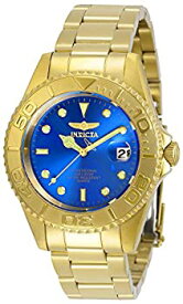 【中古】【輸入品・未使用】Invicta Men's Pro Diver Gold-Tone Steel Bracelet & Case Quartz Blue Dial Analog Watch 29940