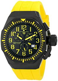 【中古】【輸入品・未使用】Swiss Legend Men's 10540-BB-01-YA Trimix Diver Chronograph Black Dial Yellow Silicone Watch