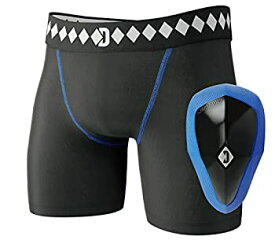 【中古】【輸入品・未使用】(Youth Medium%カンマ% Black) - Diamond MMA Athletic Cup Groyne Protector & Compression Shorts System with Built-in Jock Strap