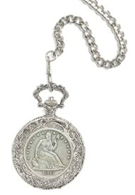【中古】【輸入品・未使用】American Coin Treasures 11452 Seated Liberty Silver Half Dollar Pocket Watch