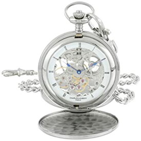 【中古】【輸入品・未使用】Charles-Hubert- Paris Stainless Steel Mechanical Double Cover Pocket Watch #3780-W