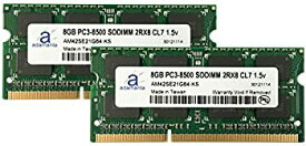 【中古】【輸入品・未使用】Adamanta 16GB (2x8GB) ノートパソコン用メモリ アップグレード HP G62 DDR3 1066Mhz PC3-8500 SODIMM 2Rx8 CL7 1.5v ノートブックDRAM