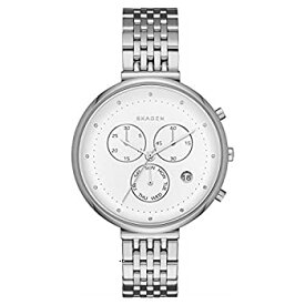 【中古】【輸入品・未使用】Skagen SKW2419 レディース Gitte シルバースチール クロノグラフウォッチ