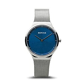 【中古】【輸入品・未使用】ステンレス鋼の革紐12131-008が付いているBERINGレディースアナログの水晶腕時計