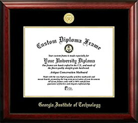 【中古】【輸入品・未使用】Campus Images GA974GED ジョージア工科大学 エンボス加工 卒業証書フレーム 35.56cm x 43.18cm ゴールド