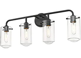 【中古】【輸入品・未使用】Delaney 4ライト バニティー マットブラック