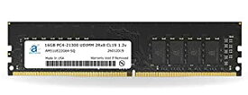 【中古】【輸入品・未使用】Adamanta 16GB (1x16GB) デスクトップメモリアップグレード DDR4 2666Mhz PC4-21300 アンバッファード 非ECC UDIMM 2Rx8 CL19 1.2v DRAM RAM