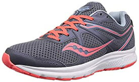 【中古】【輸入品・未使用】[Saucony] Women's Grid Cohesion 11 Grey/Viz Red Ankle-High Mesh Running Shoe - 10.5M