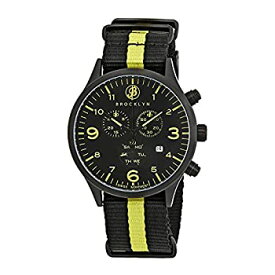 【中古】【輸入品・未使用】Brooklyn Watch Co。ベッドフォードブラウンストーンクロノグラフブラックダイヤルメンズ時計e1075-a1ac p.3-i