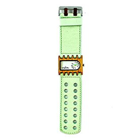 【中古】【輸入品・未使用】Mistura Ferro 腕時計 ミントストラップ チーク材 ホワイトダイヤル