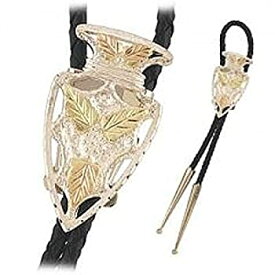 【中古】【輸入品・未使用】Arrowhead Bolo Tie、スターリングシルバー、12?K緑とローズゴールドブラックヒルズゴールドモチーフ