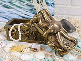 【中古】【輸入品・未使用】Ebros ブロンズ 巨大 クラーケン タコ 守護 海賊 宝物 装飾ジュエリーボックス置物