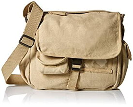 【中古】【輸入品・未使用】Fox Outdoor 43-075 Retro Messenger Bag With Plain Flap - Khaki