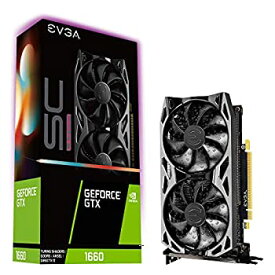 【中古】【輸入品・未使用】EVGA GeForce GTX 1660 SC ウルトラゲーミング 06G-P4-1067-KR 6GB GDDR5 デュアルファン