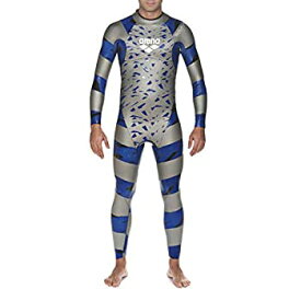 【中古】【輸入品・未使用】Arena SAMS Carbon Swim Wetsuit%カンマ% Silver/Blue%カンマ% Medium