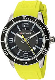 【中古】【輸入品・未使用】ウェンガー メンズ腕時計 「ロードスター」 スイスクオーツ ステンレスおよびレザー製 カジュアル腕時計 Yellow Silicone Strap