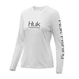 【中古】【輸入品・未使用】HUK レディース アイコン長袖シャツ X-Large ホワイト
