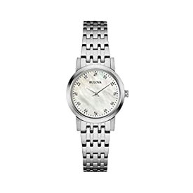 【中古】【輸入品・未使用】Bulova Women's Diamond Gallery 96P175 Silver Stainless-Steel Quartz Dress Watch