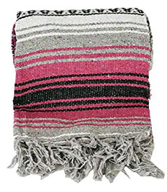 【中古】【輸入品・未使用】(Pink) - Canyon Creek Authentic Mexican Yoga Falsa Blanket (Pink)