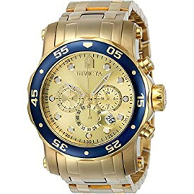 【中古】【輸入品・未使用】Invicta Pro Diverクロノグラフゴールドダイヤルメンズ時計23669