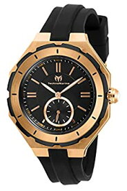 【中古】【輸入品・未使用】TechnoMarine TM-118010 ブラックシリコンバンド スチールケース スイスクォーツ アナログ腕時計