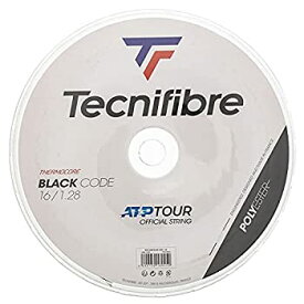 【中古】【輸入品・未使用】テクニファイバー(Tecnifibre) 硬式テニス ストリング POLYCODE ゲージ1.30mm 200m TFRP12 ブラック(BK)