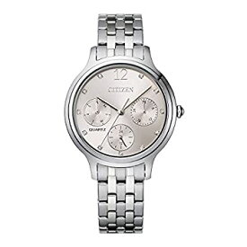 【中古】【輸入品・未使用】CITIZEN シチズン ED8180-52X Ladies Quartz Silver/pink stainless Watch 腕時計 シルバーステンレススチール クォーツウォッチ ピンクラウンド
