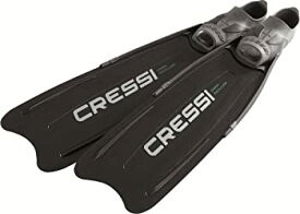 【中古】【輸入品・未使用】CRESSI（クレッシー） ガラ GARA MODULAR フリーダイビング フィン 足ひれ フルフット ロングブレード 男女兼用 大人用 ブラック