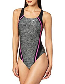 【中古】【輸入品・未使用】(Size 6%カンマ% Power Pink) - Speedo Women's Heather Quantum Splice One Piece Swimsuit