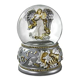 【中古】【輸入品・未使用】Silver & Gold Revolving Angel 100mm Water Globe San Francisco Music Box