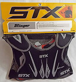 【中古】【輸入品・未使用】STX Stinger Lacrosse Shoulder Pad in Small中間/初心者でブラック