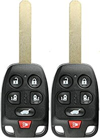 【中古】【輸入品・未使用】KeylessOption キーレスエントリー リモートフォブ 未カットチップ イグニッション カーキー交換用 ホンダオデッセイ N5F-A04TAA (2個パック)