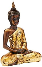 【中古】【輸入品・未使用】Oriental Furniture sta-bud22タイ16.5インチSitting Buddha Statue (中国)ハンドメイド