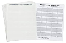 【中古】【輸入品・未使用】Brady LAT-53-361-1 1.5 Width x 1.5 Height%カンマ% B-361B Self-Laminating Polyester%カンマ% Matte Finish White/Translucent Laser Printable Lab
