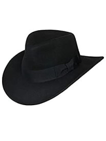 【中古】【輸入品・未使用】Silver Canyon Boot and Clothing Company HAT メンズ US サイズ: Large カラー: ブラック