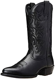 【中古】【輸入品・未使用】Ariat ヘリテイジ ラウンドトゥ ウエスタンブーツ - メンズ ラウンドトゥ カウボーイブーツ%カンマ% ブラック ディア タン%カンマ% 11 Wide