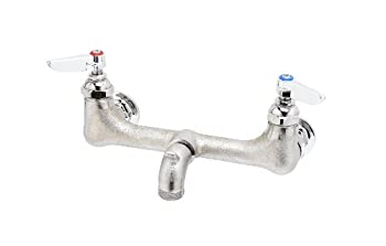 TS Brass B-0673-RGH Service Sink Faucet%ｶﾝﾏ% Wall Mount%ｶﾝﾏ% 8-Inch Centers%ｶﾝﾏ% Pail Hook%ｶﾝﾏ% Garden Hose Outlet%ｶﾝﾏ% Rough by TS B
