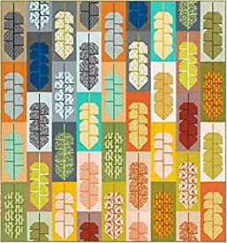 【中古】【輸入品・未使用】エリザベス・ハートマン アドベンチャー リーフ柄 キルトキット ロバート・カウフマン生地 KITP-1921-43