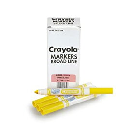 【中古】【輸入品・未使用】Crayola 12 Count Washable Bulk Markers%カンマ% Yellow by Crayola