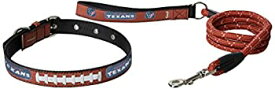 【中古】【輸入品・未使用】GameWear NFL Houston Texans Pebble Grain Football Collar & Leashギフトパック、ラージ、ブラウン