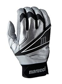 【中古】【輸入品・未使用】Marucci 2014 ELITE バッティンググローブ シルバー S