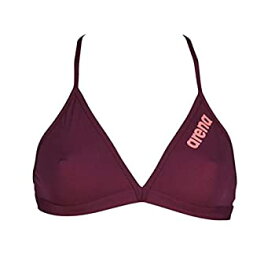 【中古】【輸入品・未使用】ARENA Solid Tie Back MaxLife Bikini Top%カンマ% Red Wine - Shiny Pink%カンマ% 30