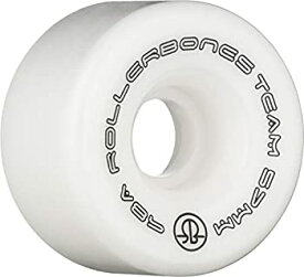【中古】【輸入品・未使用】RollerBones ロゴホイール 98a (ホワイト、57mm)