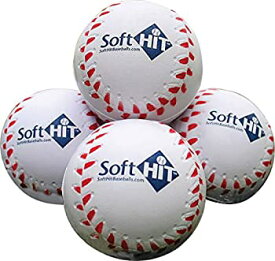 【中古】【輸入品・未使用】ソフトヒットSeamed Foam Practice Baseballs (ダース) 9%ダブルクォーテ% circumference ホワイト