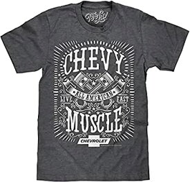 【中古】【輸入品・未使用】Tee Luv Chevy Shirt All American Muscle - Chevrolet グラフィックTシャツ US サイズ: Small カラー: グレー