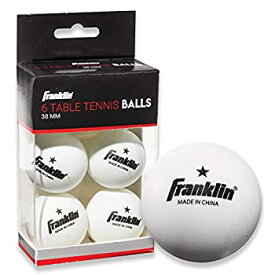 【中古】【輸入品・未使用】Franklin Sports 57100 1スター卓球ボール (6個パック) 38mm